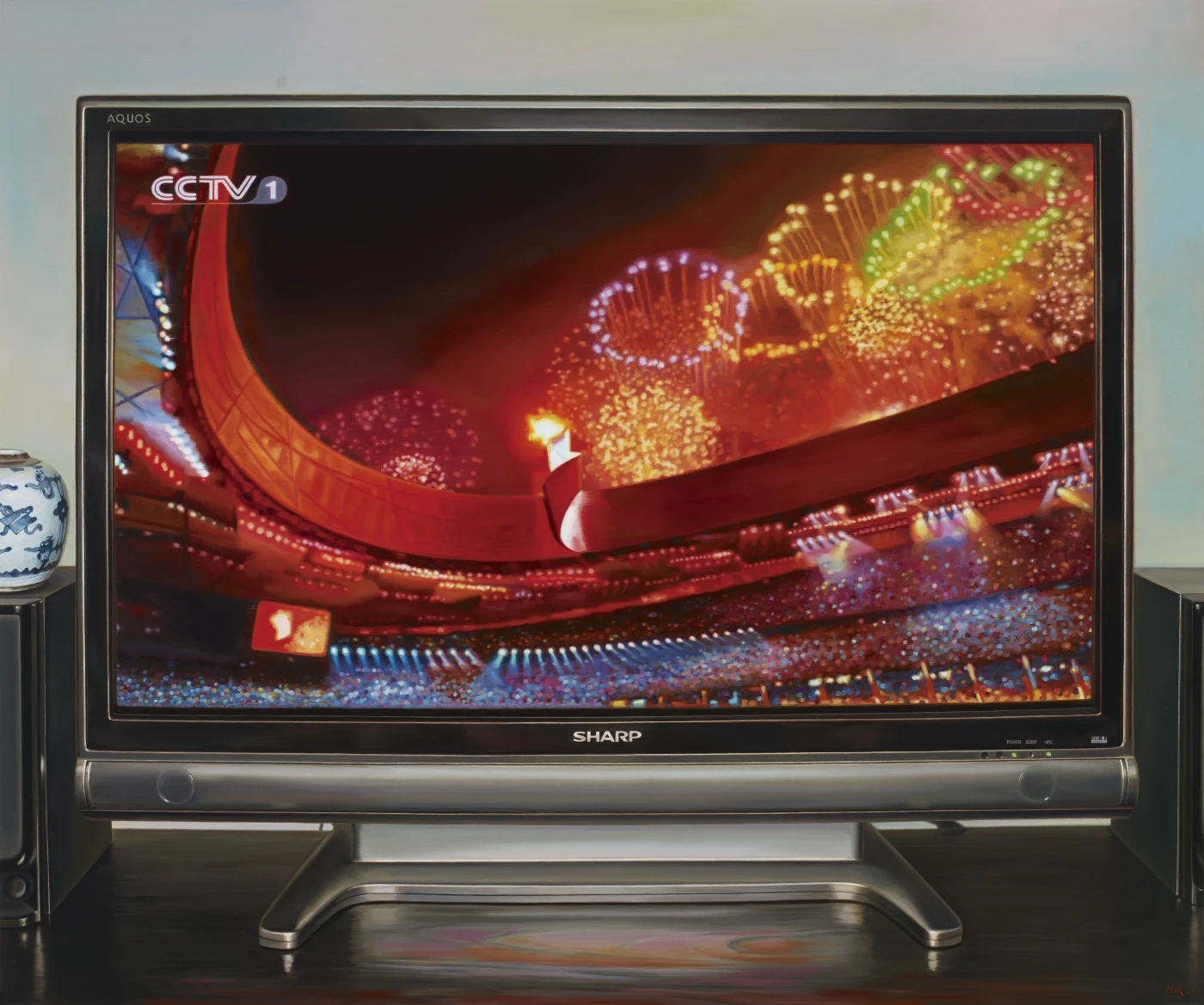 Opening Ceremony of the Olympic Games
     Oil on Canvas
     2010
     150 x 180 cm