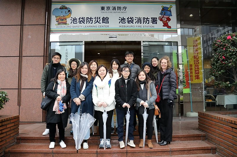 香港大學日本研究學系學生參與青年領袖交流團  <br>
親身了解2011年日本地震海嘯災後重建及防災教育