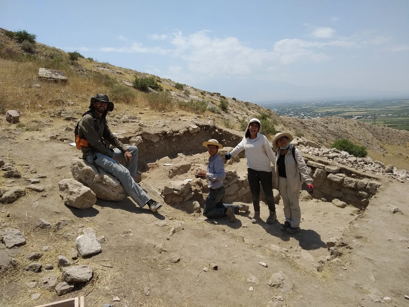 Students make exciting discoveries as they uncovered the past during the excavation.  They also made new friends from all over the world.