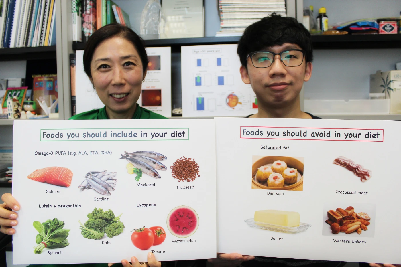 HKU research reveals poor dietary habits may increase the risk factors for AMD development