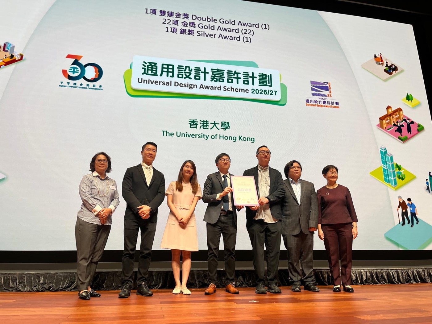 HKU receives 24 Awards at the Universal Design Award Scheme 2026/27.