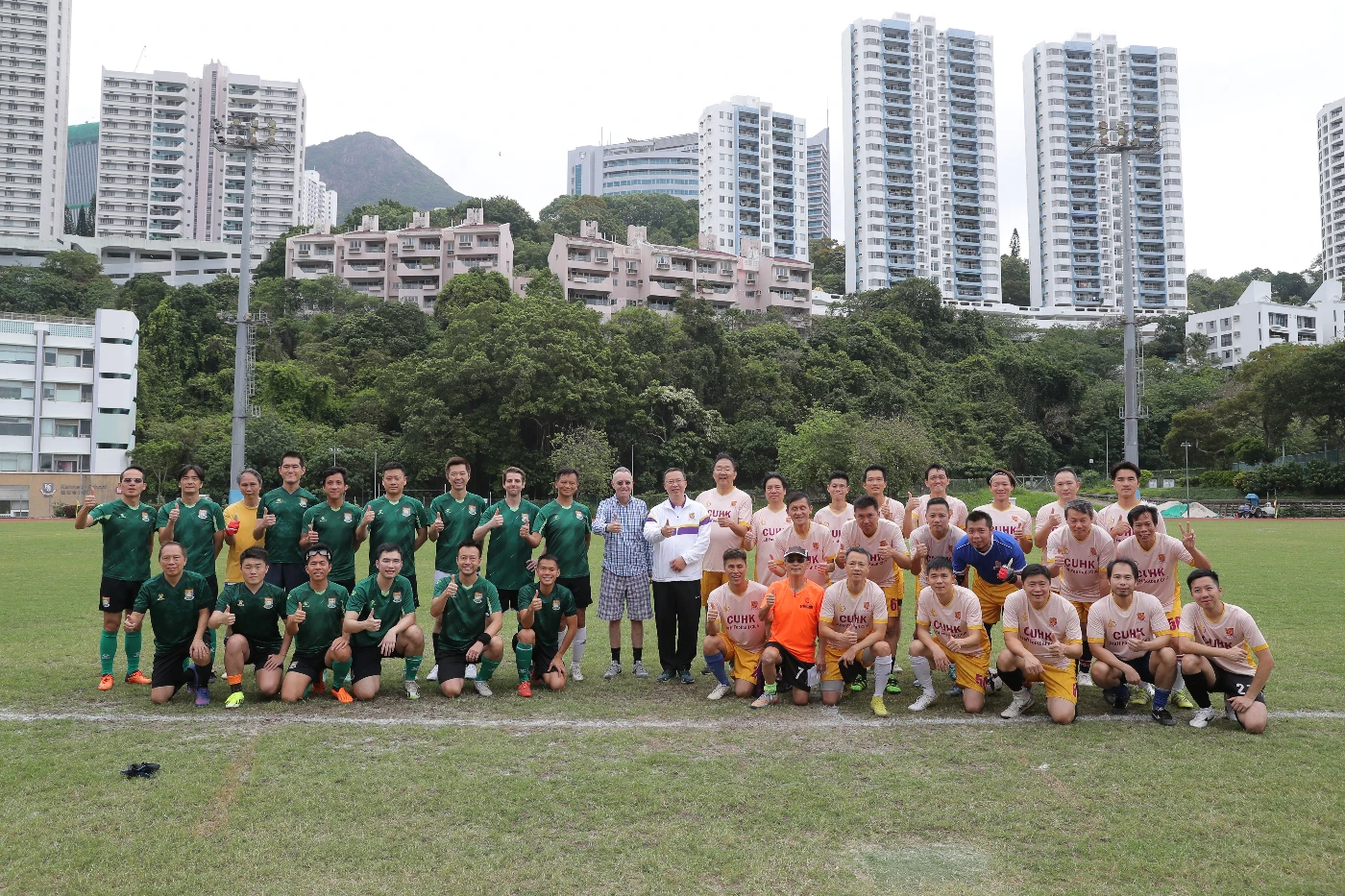 「兩大校長盃」教職員足球友誼賽 港大勝中大2比0