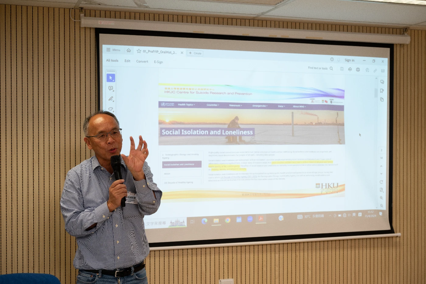 Prof. Paul Yip Siu Fai, Director of CSRP, shares the programme’s statistics and effectiveness.