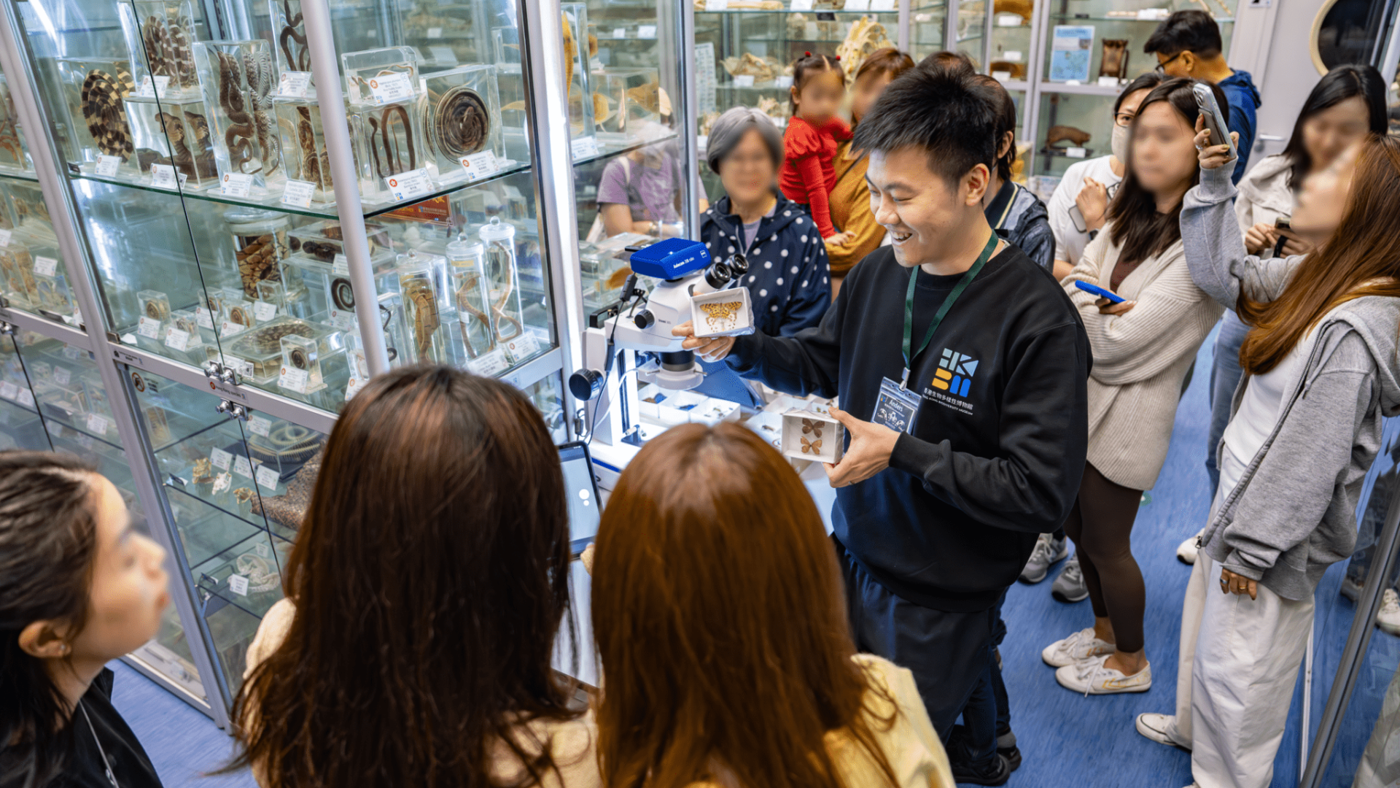 HKBM staff lead a tour of the museum.