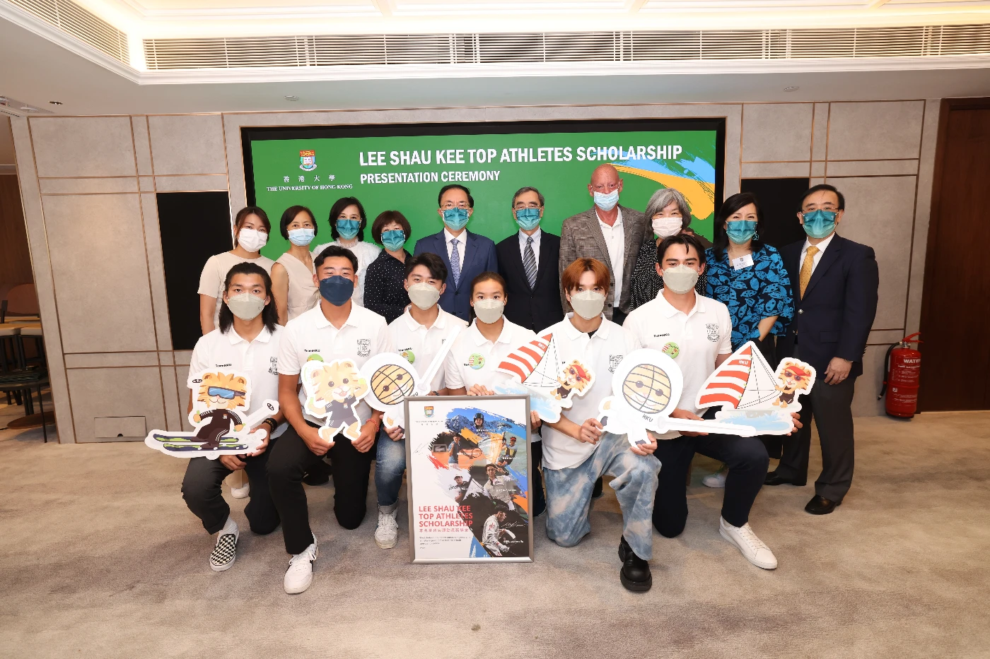 Six outstanding student-athletes are awarded the HKU Lee Shau Kee Top Athletes Scholarship