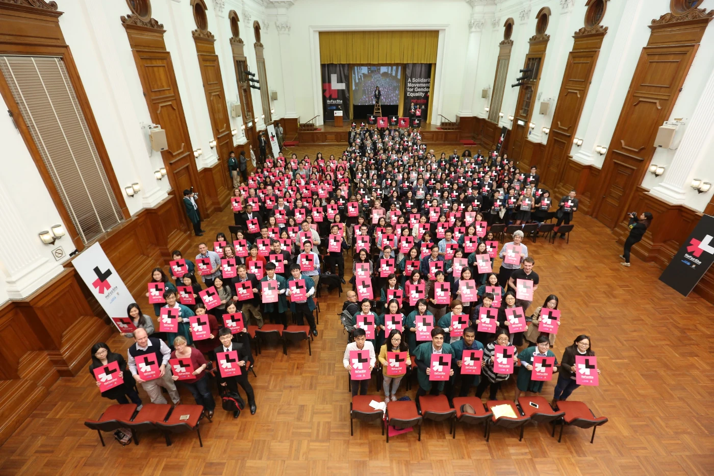 HKU as the first world university launches HeForShe on campus<br>
A UN initiative on gender balance