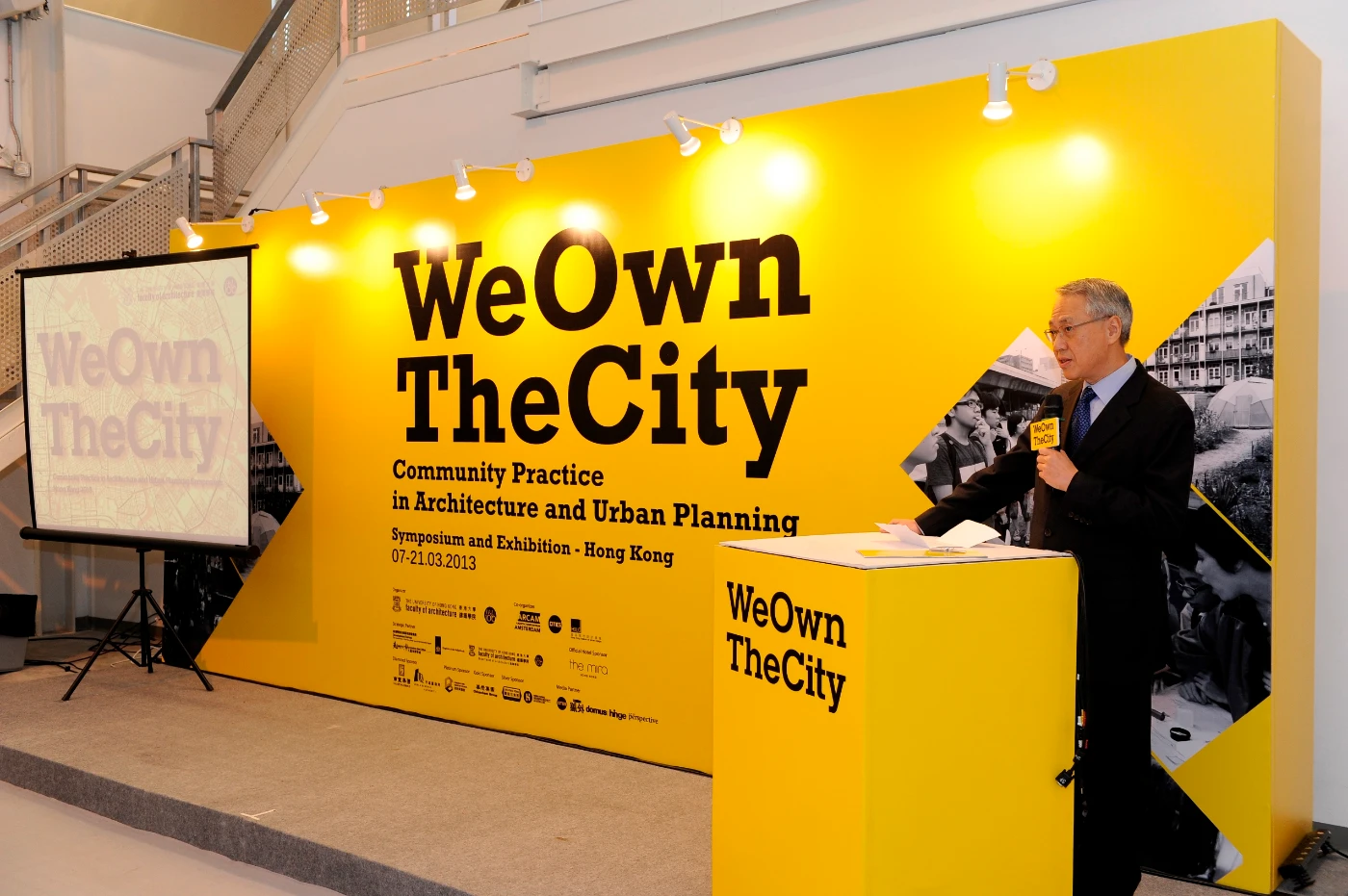 HKU Dean of Architecture Professor David Lung at the opening ceremony