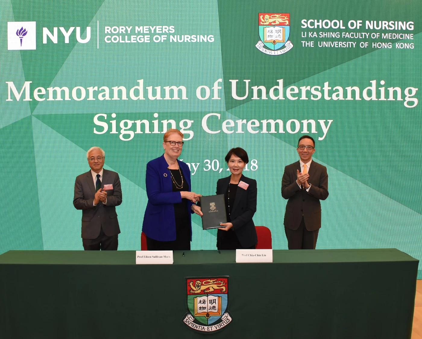 HKU School of Nursing held the 6th Serena Yang Lecture and <br>
Memorandum of Understanding (MoU) Signing Ceremony with <br>
New York University Rory Meyers College of Nursing