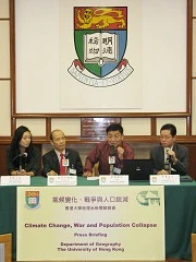 港大最新研究發現全球氣候變化可引致戰爭爆發及人口銳減