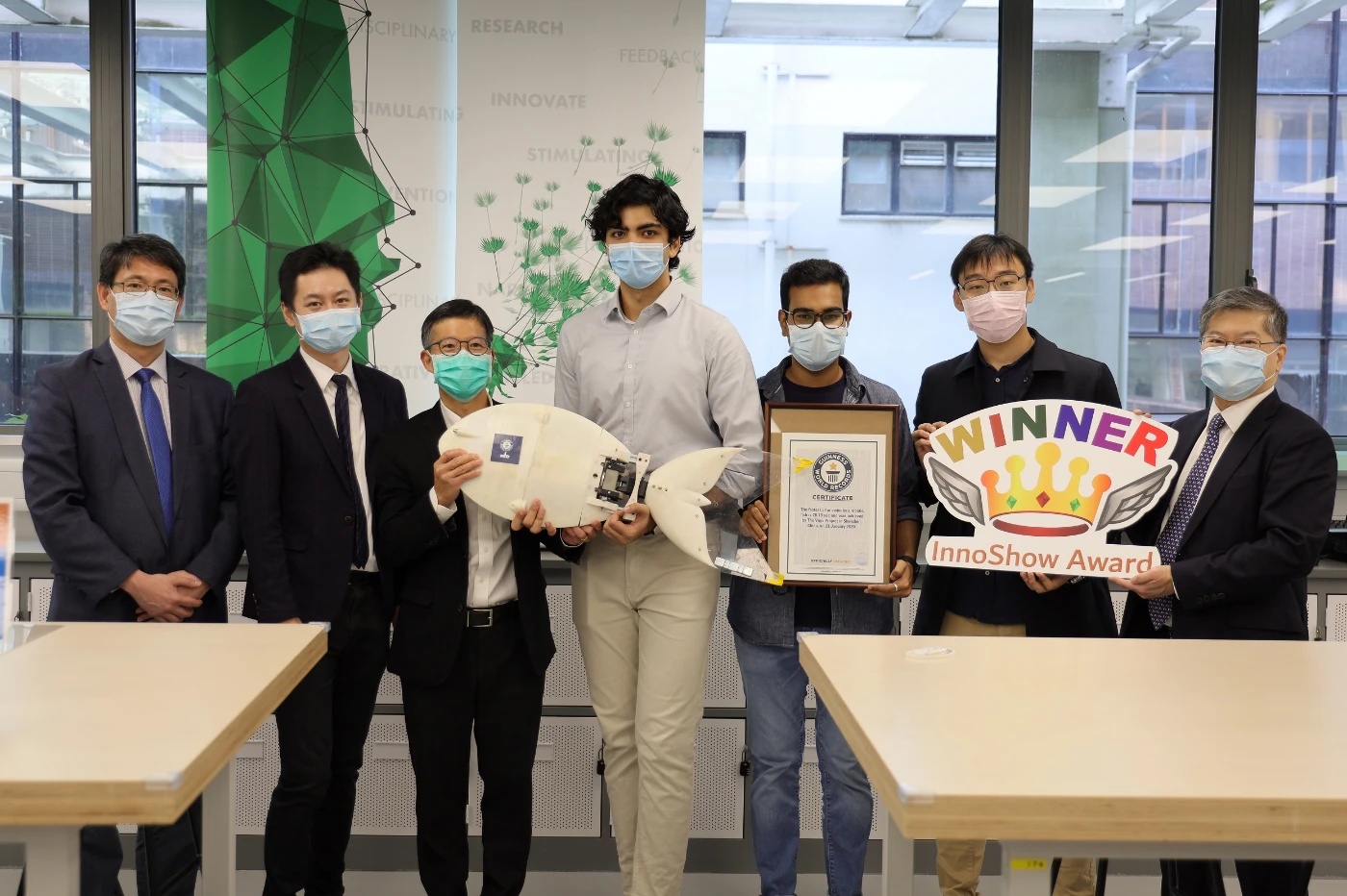 The team had won the “InnoShow Award” previously in the “InnoShow” organised by the Innovation Academy.