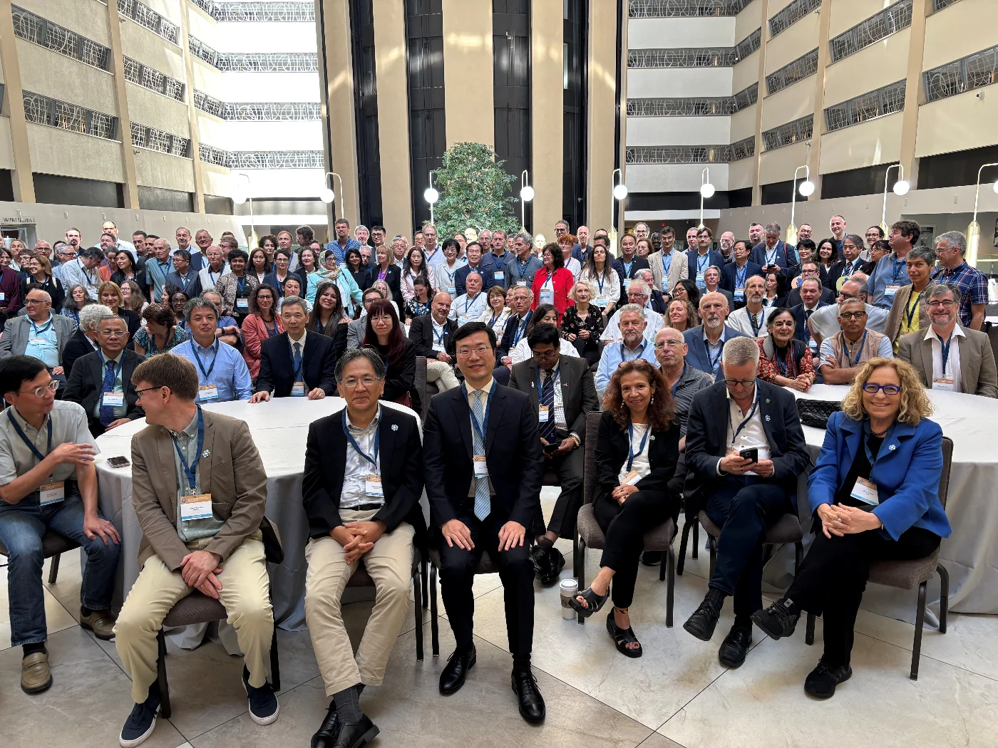 Professor Xuhua He at the IMU General Assembly in New York, USA.