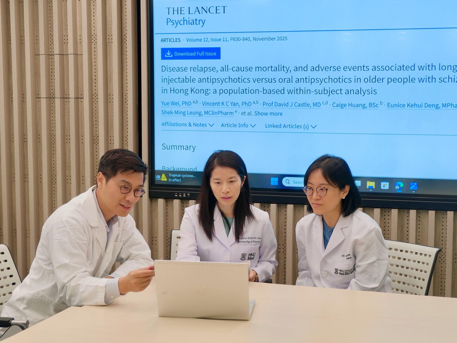 港大醫學院研究揭示長效抗思覺失調針劑 可降低躁鬱症及老年思覺失調症患者復發率