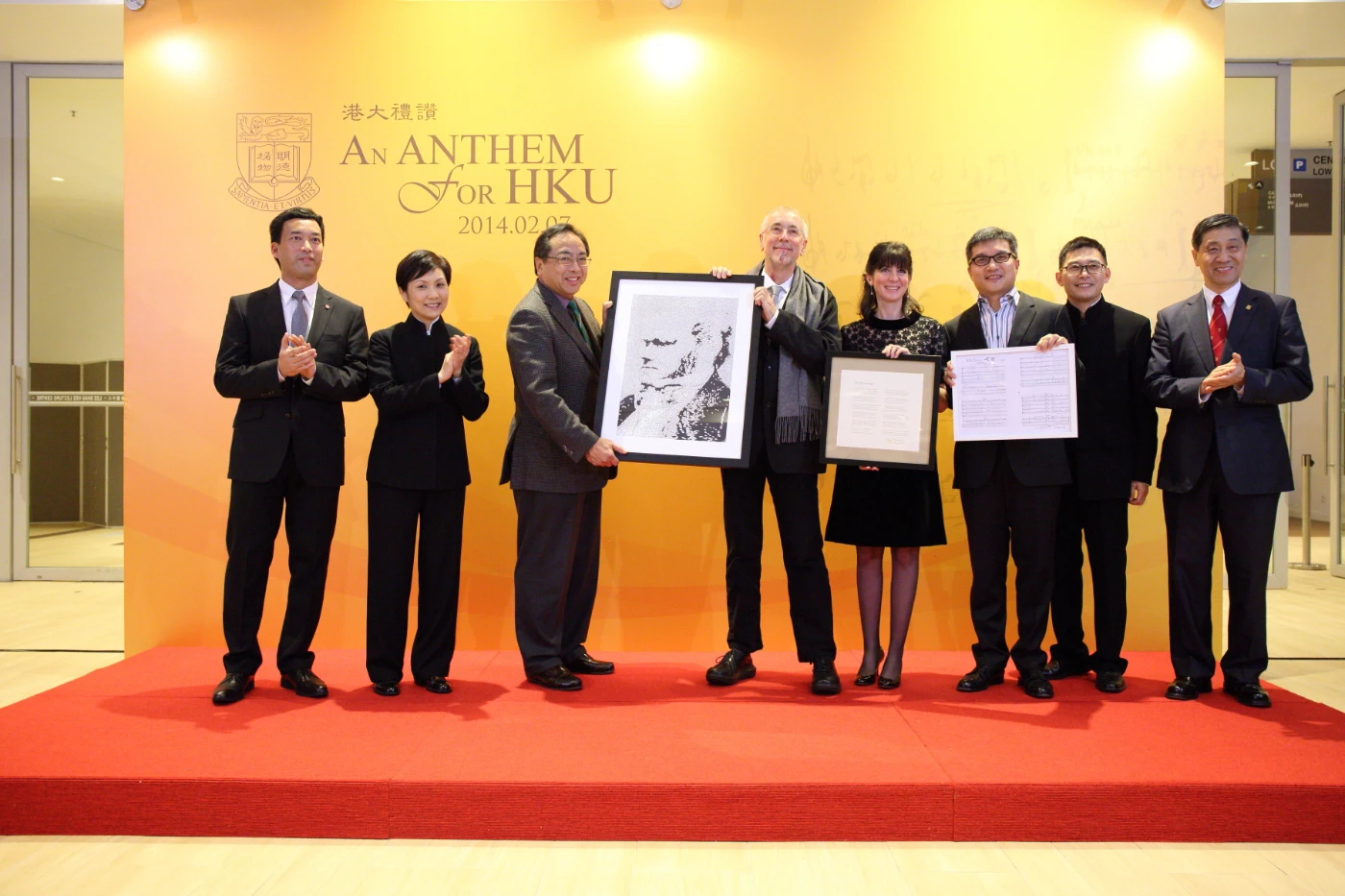 《港大禮讚》音樂會<br>
重新編寫校歌首次現場演譯<br>
文學院教授向徐立之校長致敬