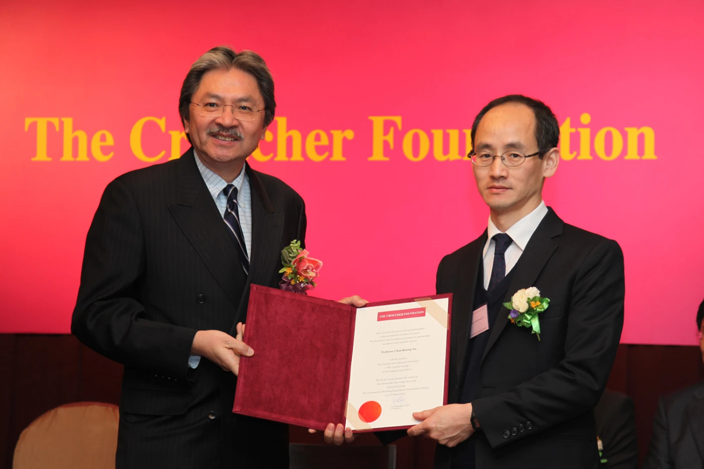 香港大學三位傑出學者獲頒授裘槎基金獎項