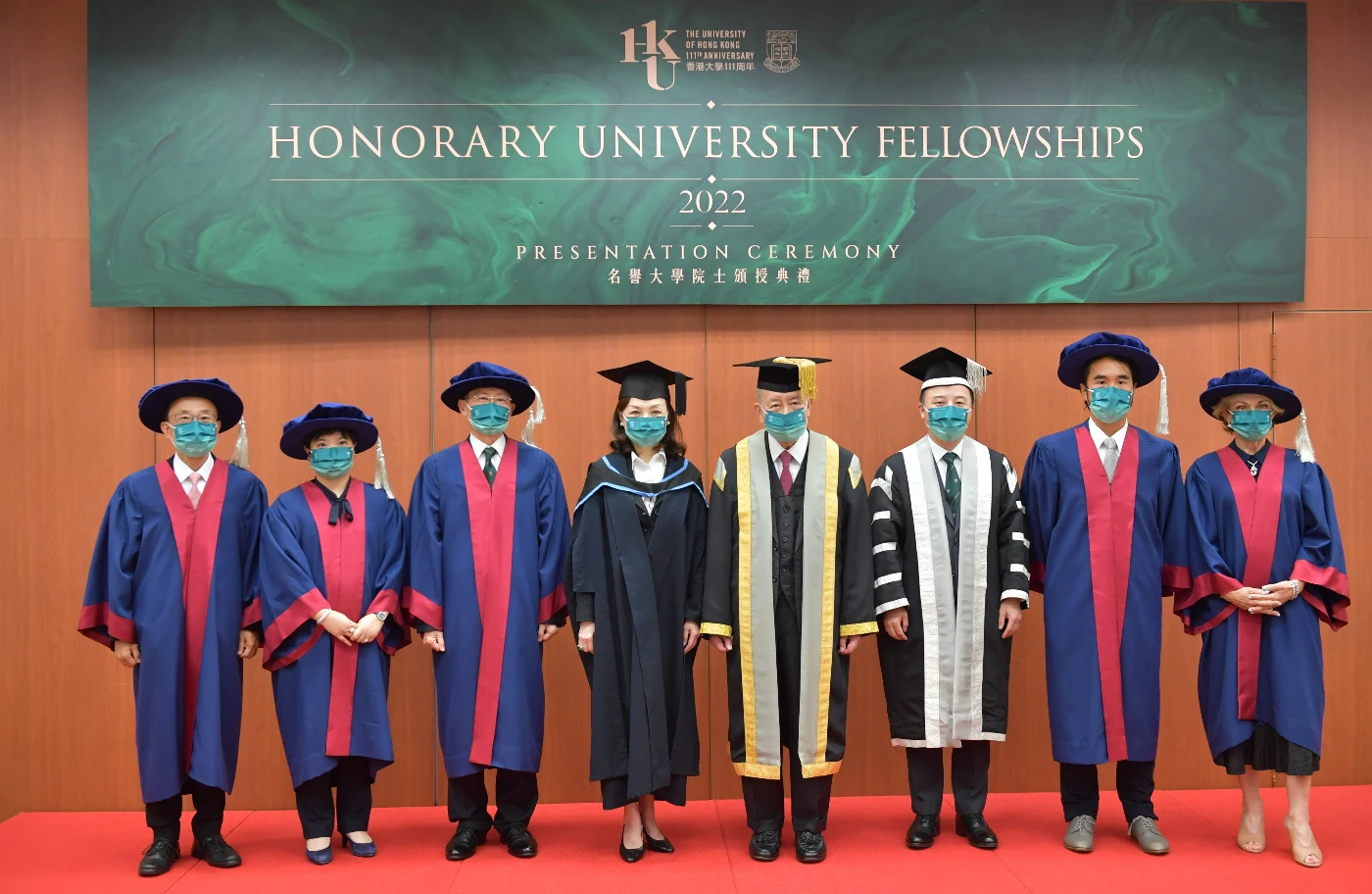 香港大學頒授名譽大學院士予五位傑出人士