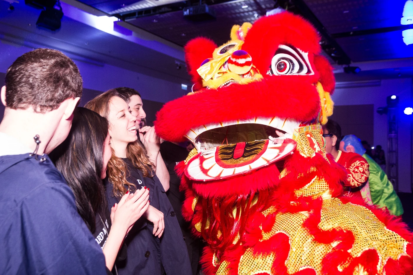 Lion Dance performance at the Asia Social Night.