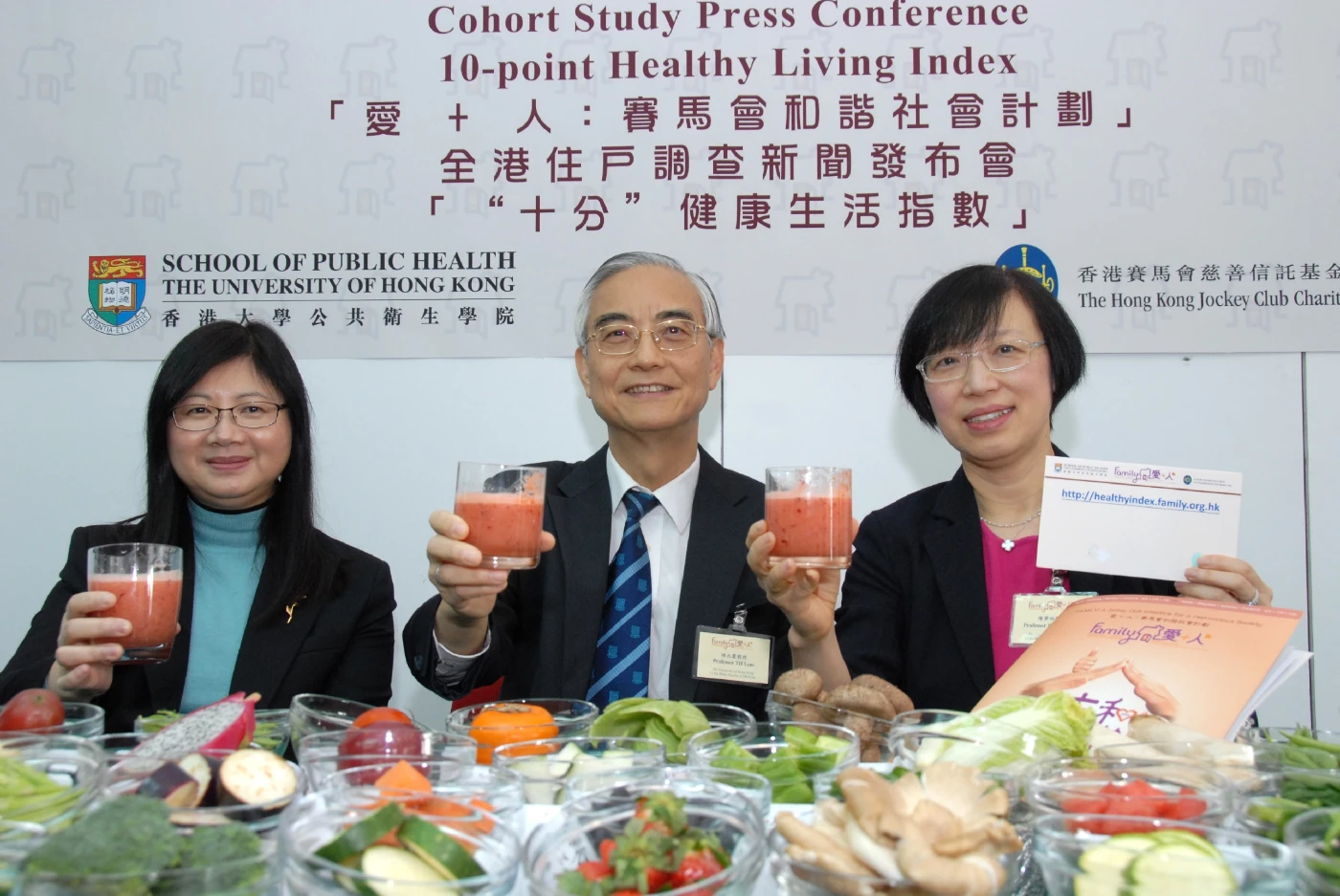 FAMILY: A Jockey Club Initiative for a Harmonious Society "60% of Hong Kong families receive a passing grade on health - 10-point Healthy Living Index (HELI)"