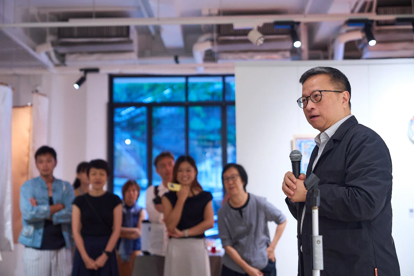 Professor Wai-Fung LAM, Director of the HKU-CCSG, delivers a speech at the opening ceremony.