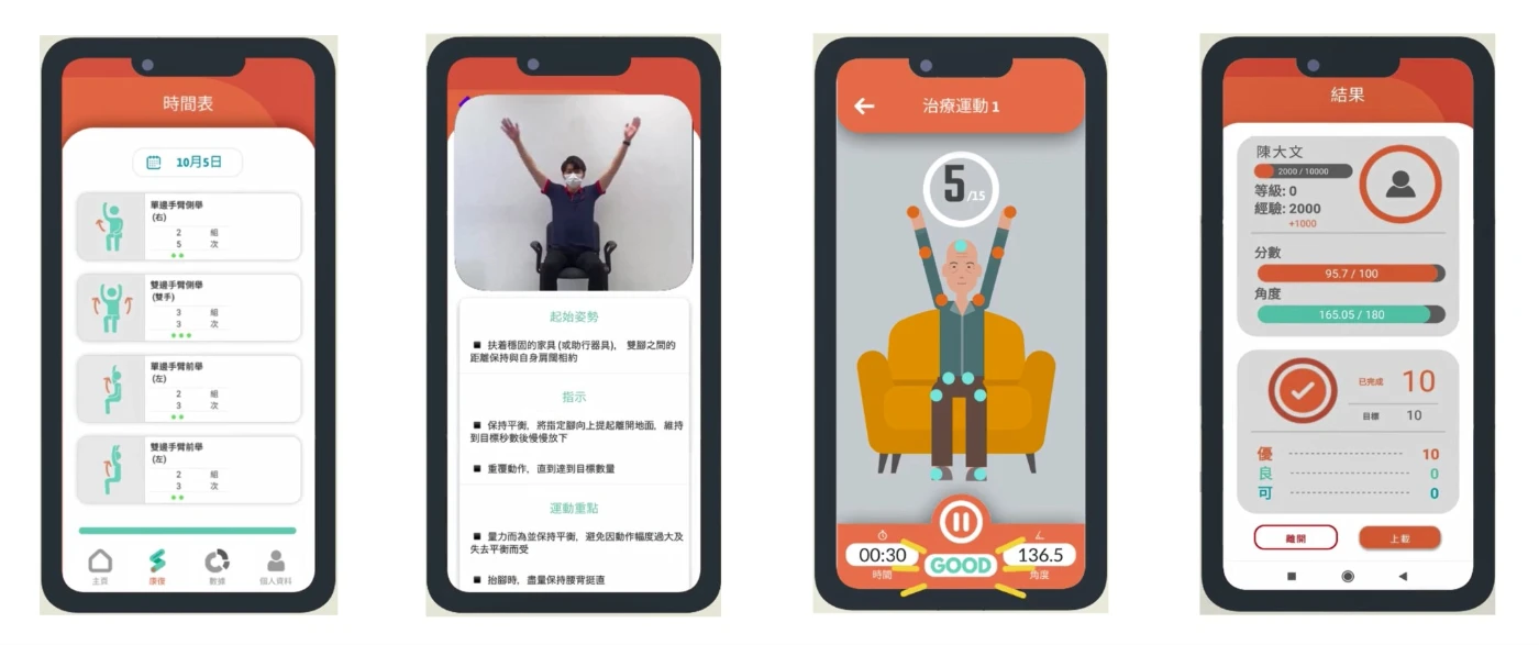 SmartRehab patient interfaces.