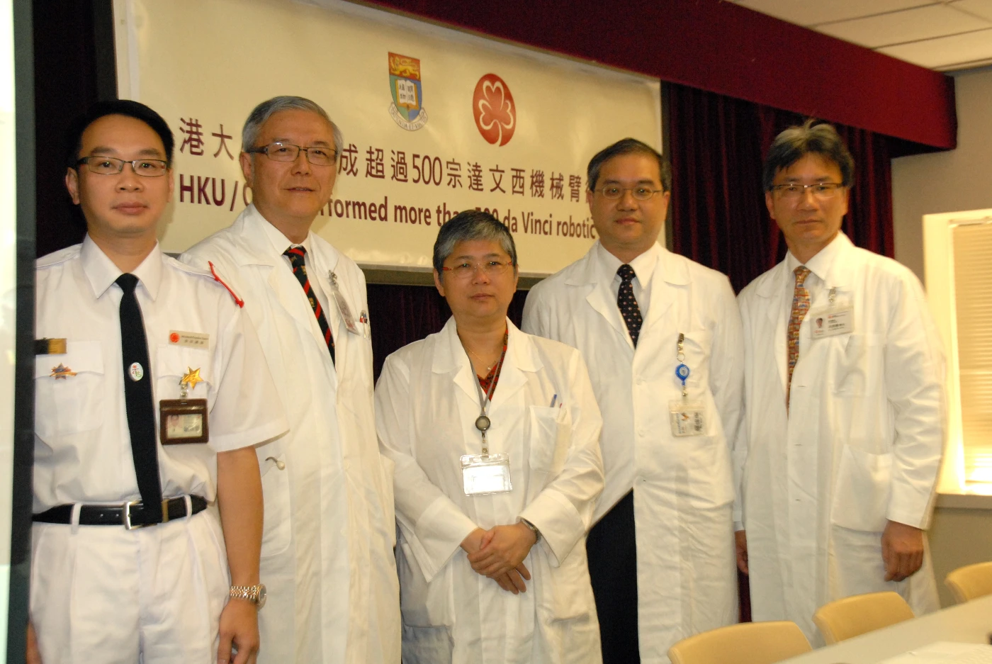 香港大學/瑪麗醫院完成超過500 宗達文西機械臂微創手術