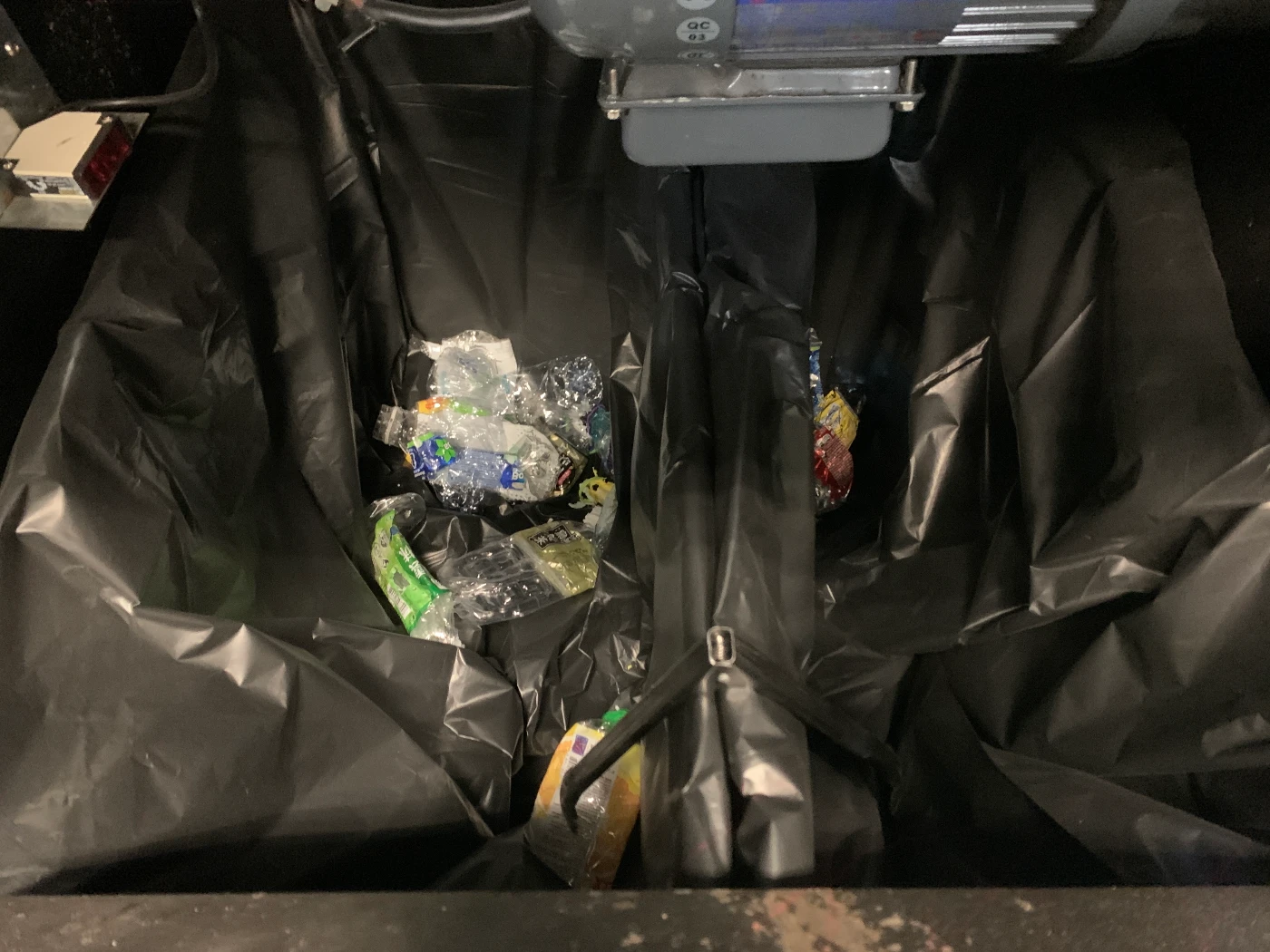 Recyclables in Reverse Vending Machines will be compressed for easier transportation.