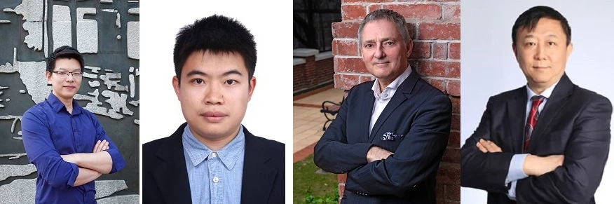 研究團隊：（左起）陳斌博士、吳勝標博士、Chris Webster教授、宮鵬教授