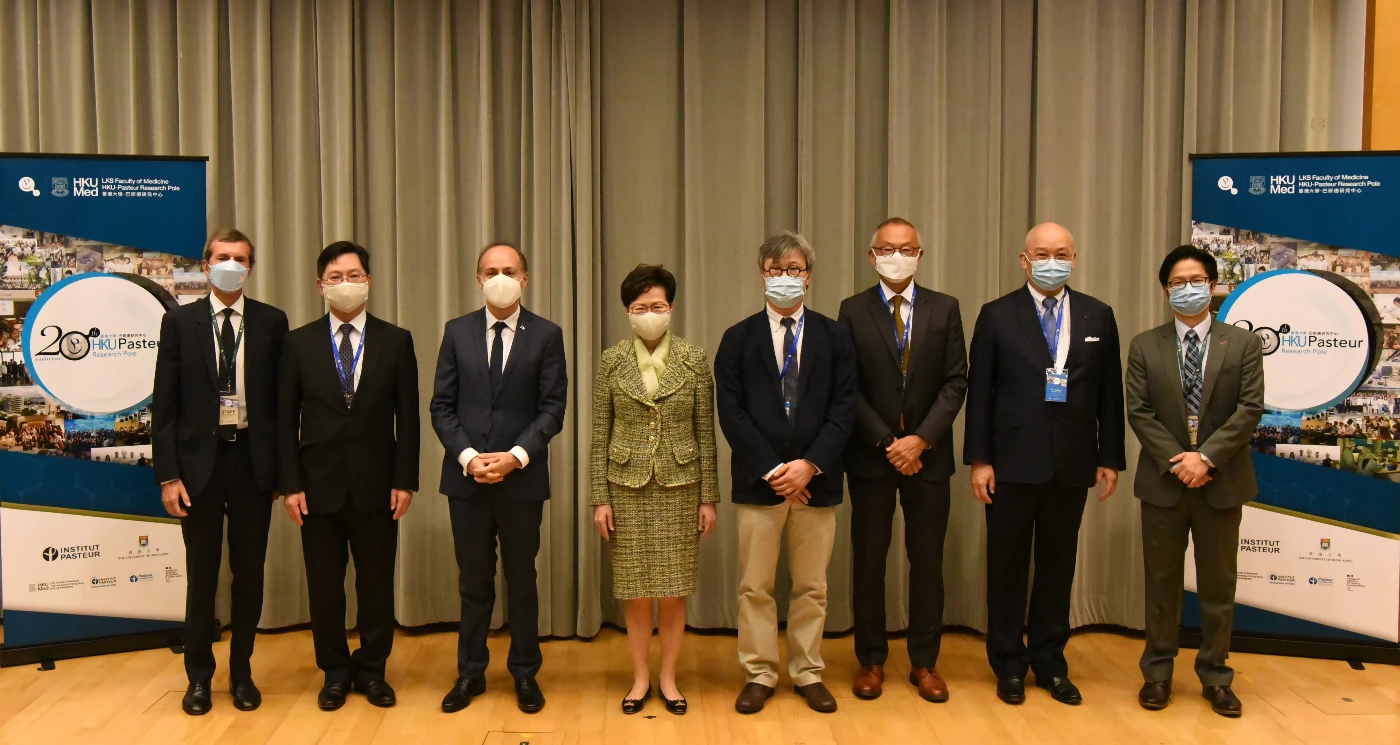 香港大學─巴斯德研究中心成立20週年：<br>
港大醫學院與法國巴斯德研究所慶祝攜手合作二十載