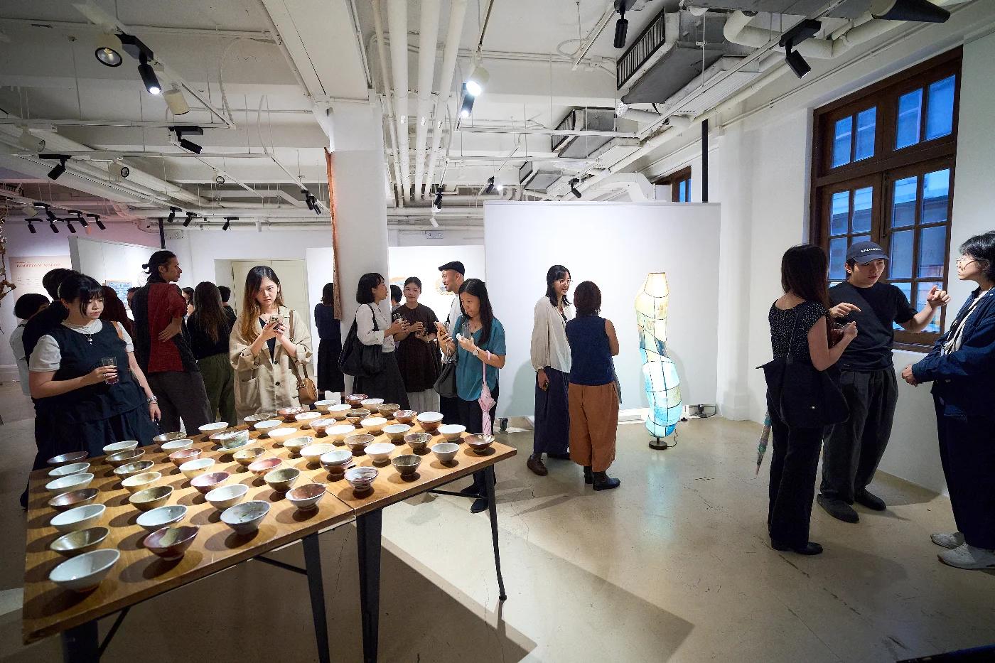 A lively atmosphere at the exhibition venue