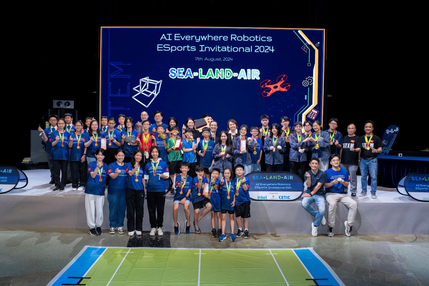 HKU, Intel, and CETIC jointly hold “INNOVATIASIA: AI EVERYWHERE Robotics Esports Invitational 2024 (GBA)” Competition