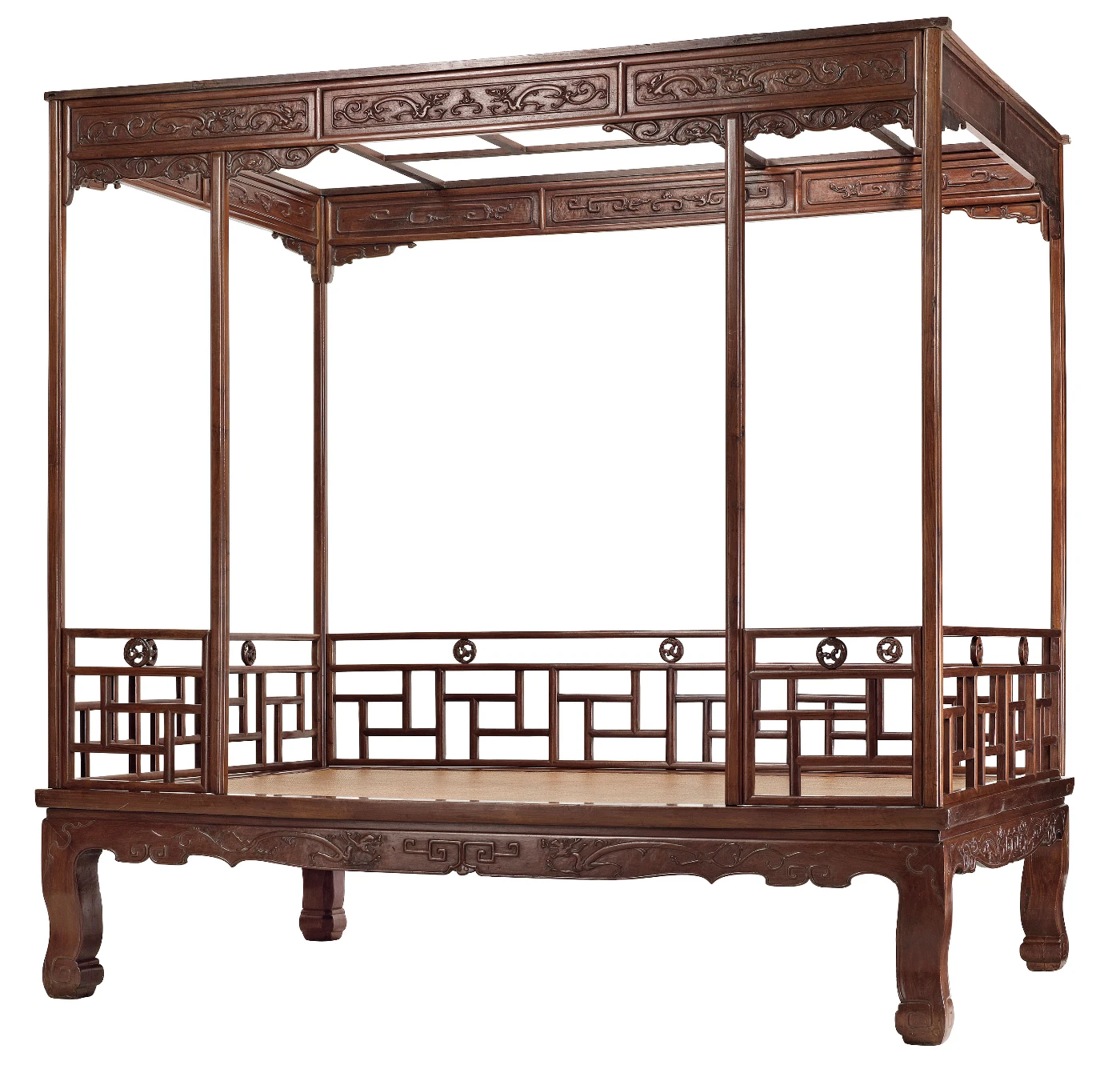 SIX-POST CANOPY BED
     【Liuzhu Jiazichuang】
     Late 16th–Early 18th Century
