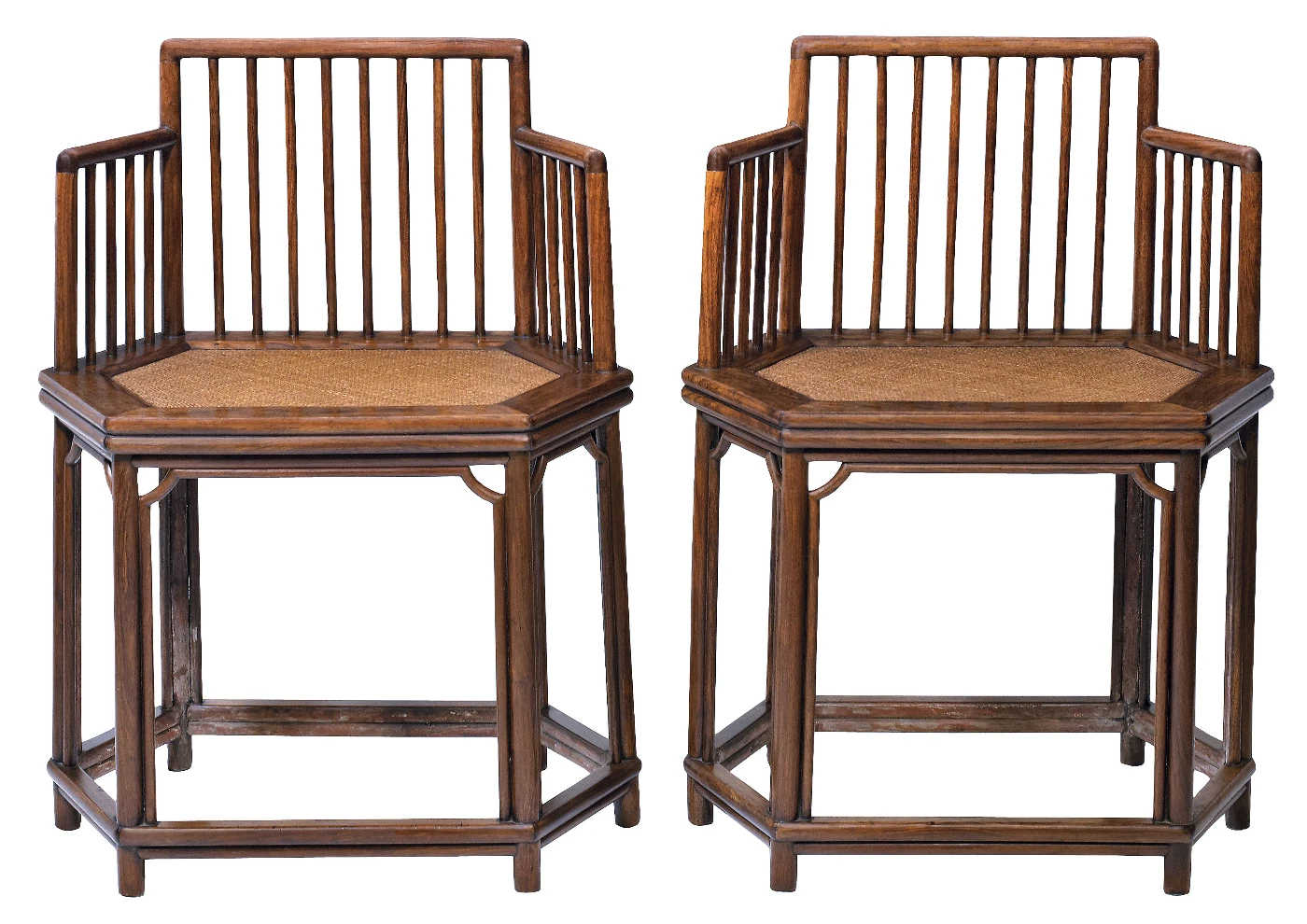 Pair of Armchairs with Hexagonal Seat
     【Fushouyi】
     Mid 17th–Early 18th Century