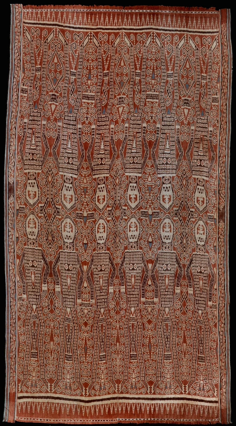 Borneo (Sarawak)
     Iban people
     Pua, ritual blanket
     Warp ikat in hand-spun cotton
     1925–1945 (Image 38)