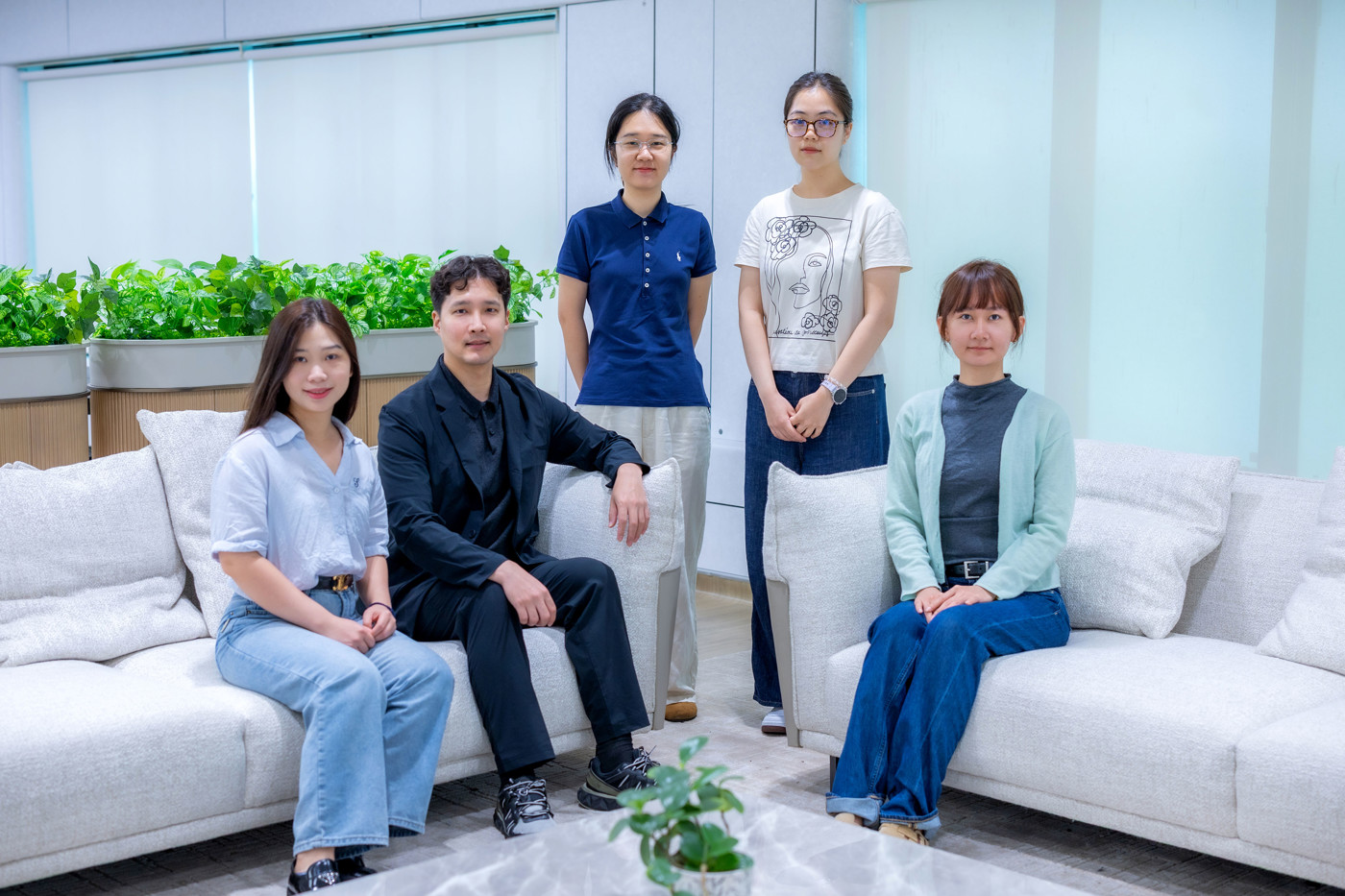 The research team was led by Professor Sang Jin Lee (second from left), Assistant Professor in Biofunctional Materials
