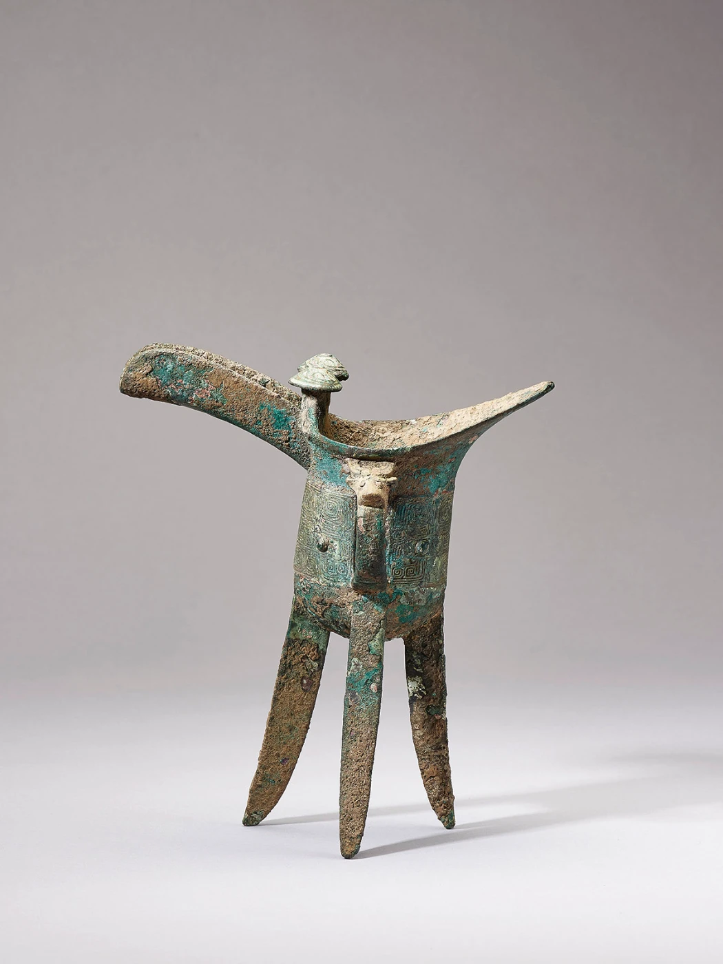 Jue with cloud design 
Cast and chased bronze
China, Shang dynasty (c.1600–c.1046 BCE)
HKU.B.1953.0004